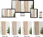 XWZO curtain set packaged and ready for bedroom installation