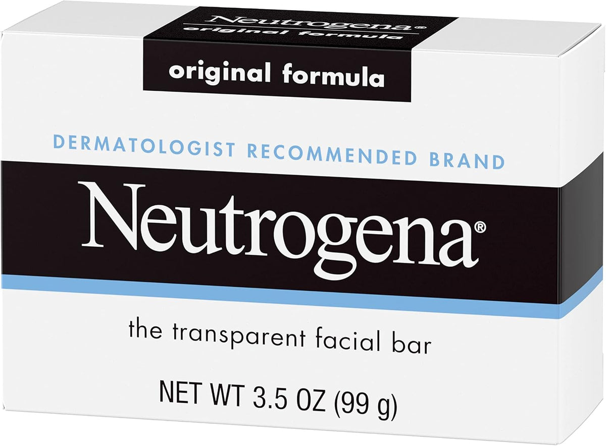 Neutrogena Original Amber Bar Facial Cleansing Bar with Glycerin, Clean-Rinsing, Transparent Face Soap, Free of Harsh Detergents, & Dyes, 3.5 oz - Image 10