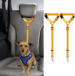 BWOGUE 2 Packs Dog Cat Safety Seat Belt Strap Car Headrest Restraint Adjustable Nylon Fabric Dog Restraints Vehicle Seatbelts Harness - Image 10