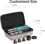 Outin Nano waterproof EVA storage case open compartment view
