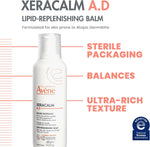 Avene XeraCalm Ad cream bottle showing eczema relief benefits