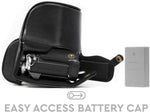 MegaGear black camera case with strap