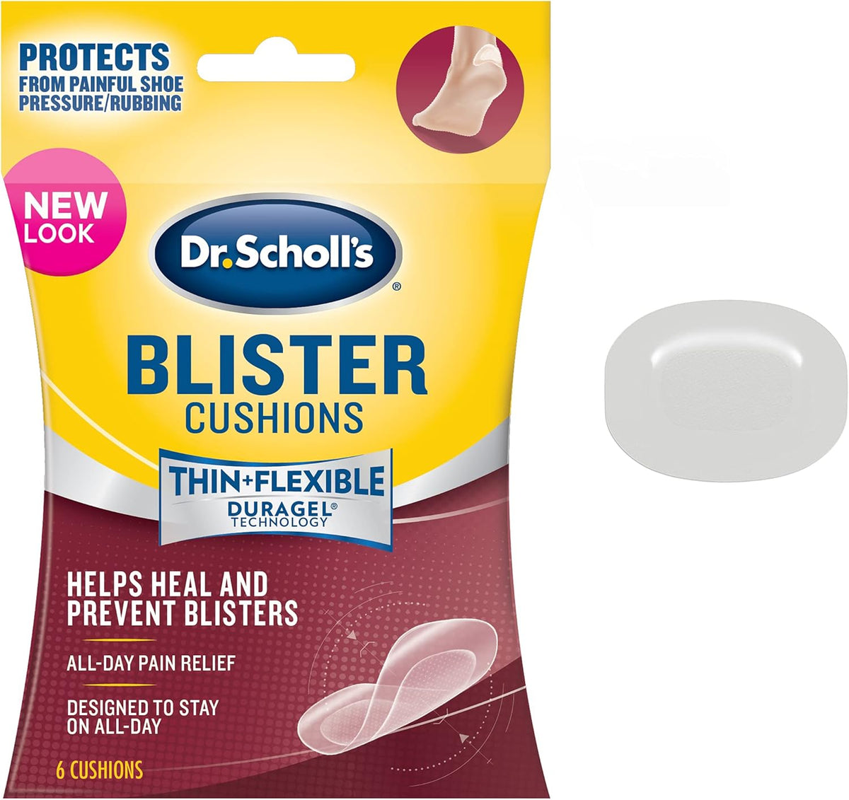 Dr. Scholl's blister cushion package front view USA import