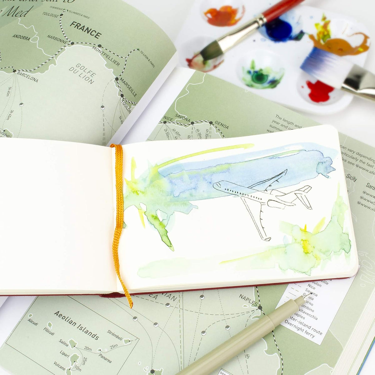 Travelogue Drawing Book, Grand Portrait 10-1/2 x 8-1/4, Ivory Black Artist Journal - Image 9