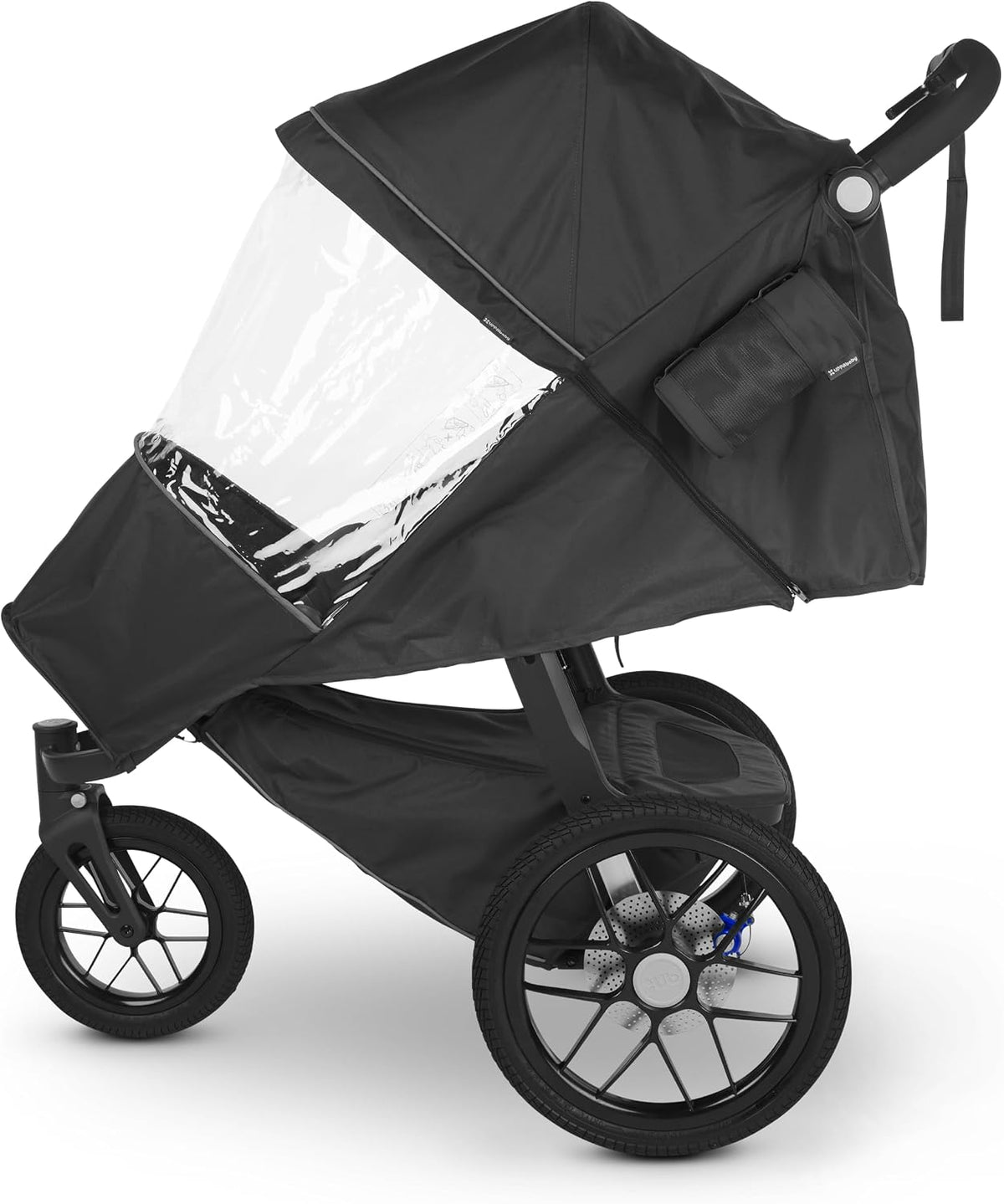 UPPAbaby performance rain shield for ridge stroller front view weather protection