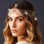 Catery Cleopatra costume hair chain close-up detail