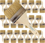 Pro Grade 4 inch chip paint brushes front view commercial set