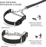 Safe limited slip cinch style collar for medium dogs side angle