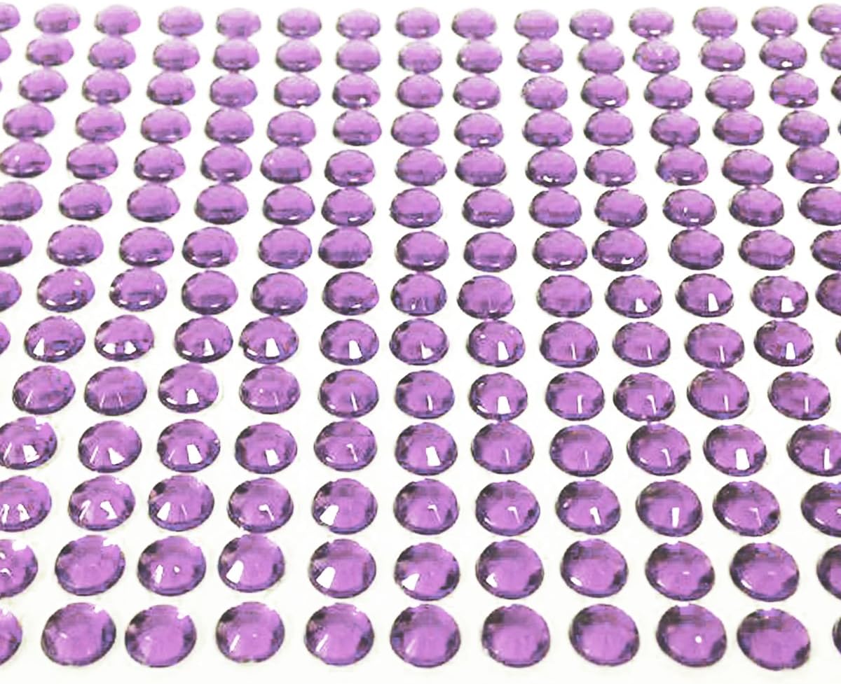 Wrapables 6mm Crystal Diamond Adhesive Rhinestones, 500 Pieces, Pink - Image 12