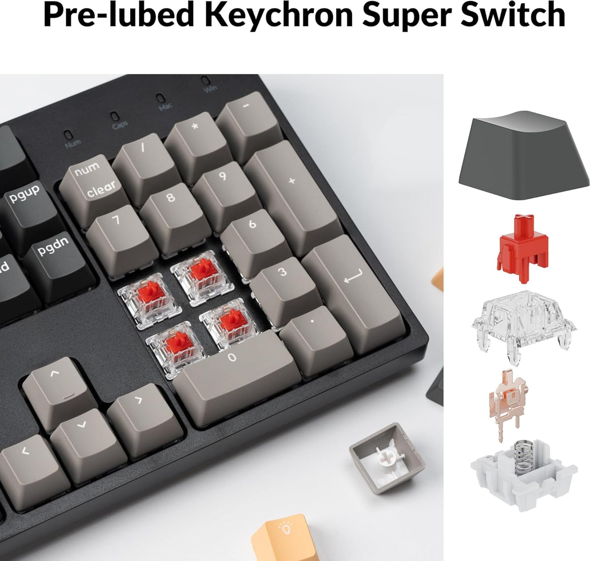 Keychron C2 Pro USB Type C wired connection port