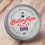 Better Man Beard Balm lifestyle grooming setup