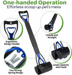 Folded view of the Greatbond pet waste picker demonstrating its portable space saving design for storage