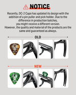 Donner DC-2 capo on guitar fretboard
