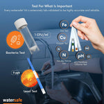 Watersafe water testing kit sample collection vials and droppers