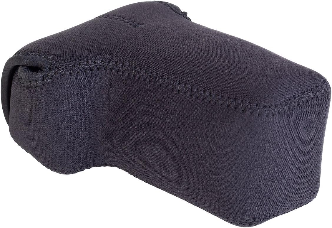 OP/TECH USA Soft Pouch - Compact digital camera case, lightweight accessories pouch, sleek neoprene sleeve for DSLR, perfect for backpacks & travel - durable protection in style | D-Small | Black - Image 9