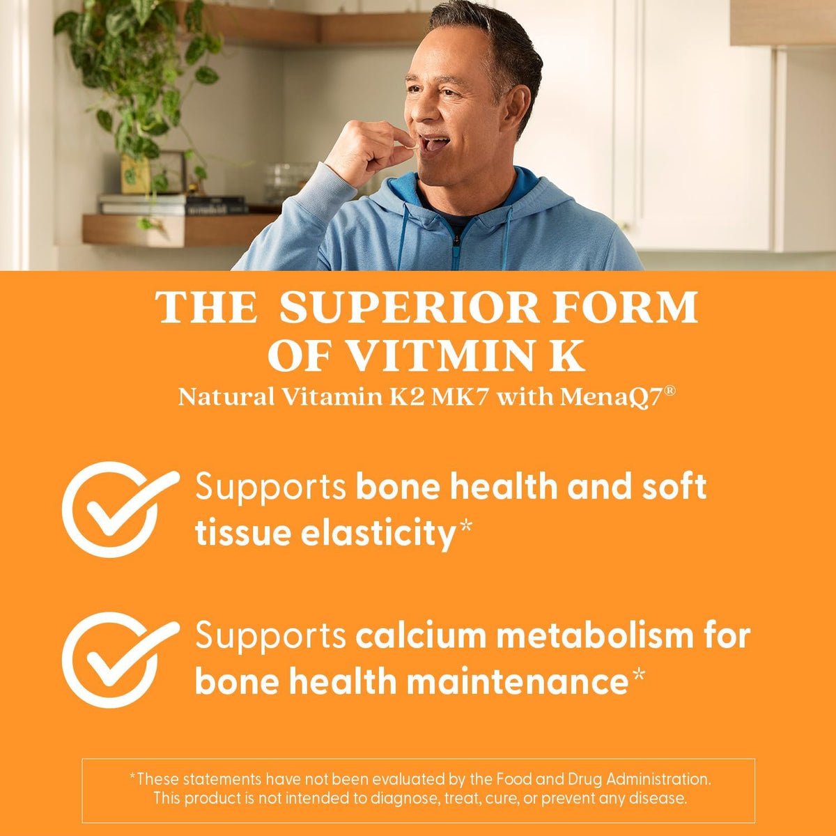 Doctor's BEST Natural Vitamin K2 MK7 Supplement, Non GMO, 180 Veg Caps - Image 5