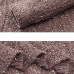 Clisil shimmering crochet thread swatch under natural lighting