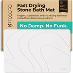 Stone Bath Mat Diatomaceous Earth Shower Mat Non-Slip Super Absorbent Diatomite Stone Bath Mats for Bathroom Floor Quick Drying Natural Easy to Clean (23.5 x 15) - Graphite - Image 9