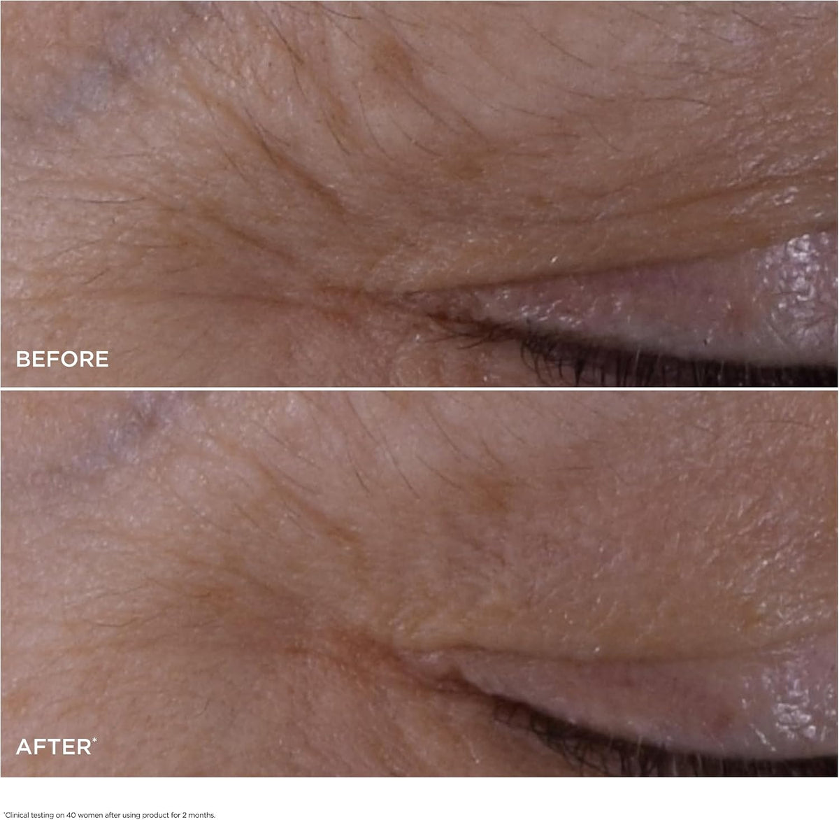 Clarins eye treatment texture showing gel and cream phases