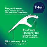DenTek dental floss picks close up of mint flavor box