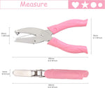 Taxutor craft punch showing pink soft grip handles