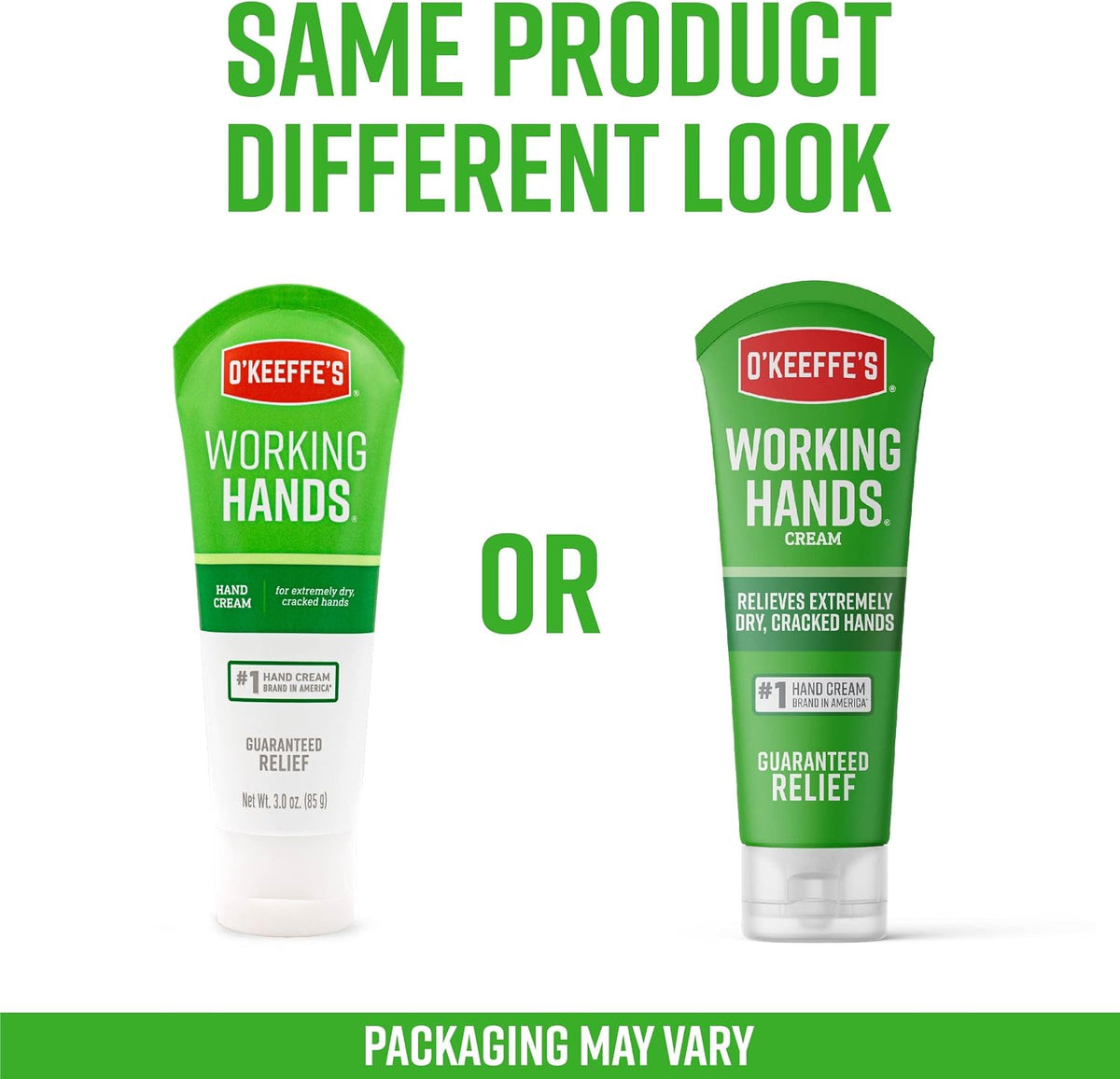 O'Keeffe's variety pack contents displayed together