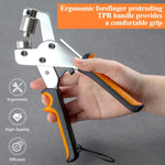 Packaging presentation of the LEONTOOL handheld eyelet hole punch set.