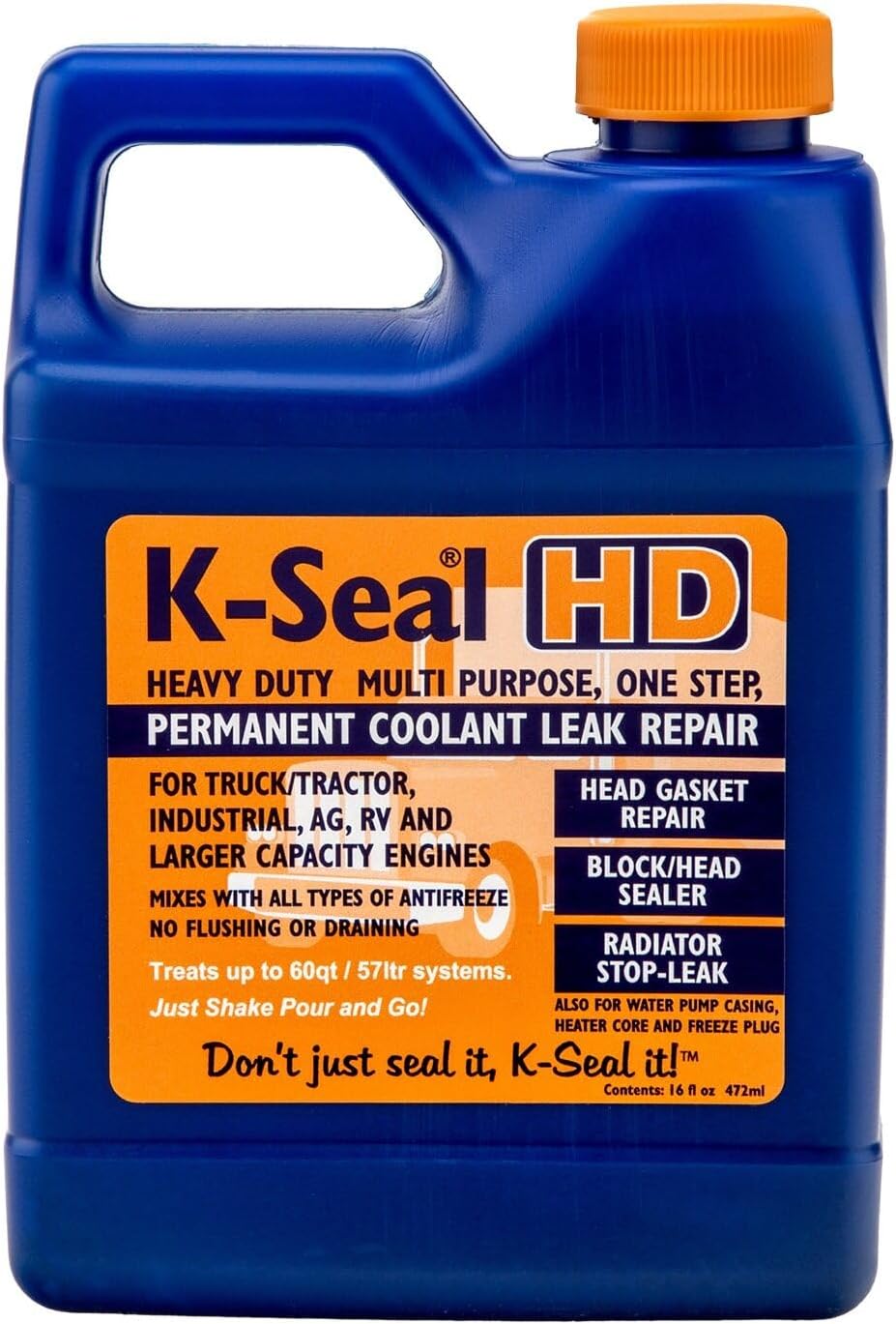 Solv-Tec K-Seal HD heavy duty coolant leak repair sixteen ounce bottle front view