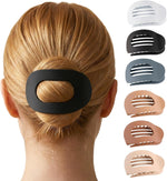Packaging and complete 6-pack assortment of Bloomora flat hair clips