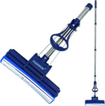 Cleanow OneTouch GO Floor Cleaner front view showing the blue PVA sponge head.