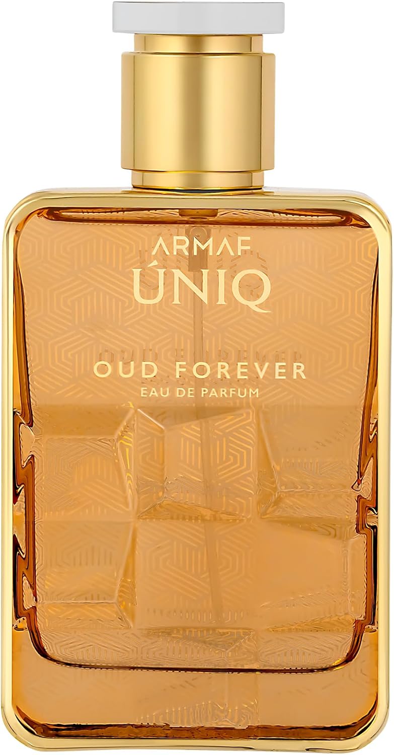 Armaf Uniq Oud Forever Eau De Parfum front view luxury perfume bottle
