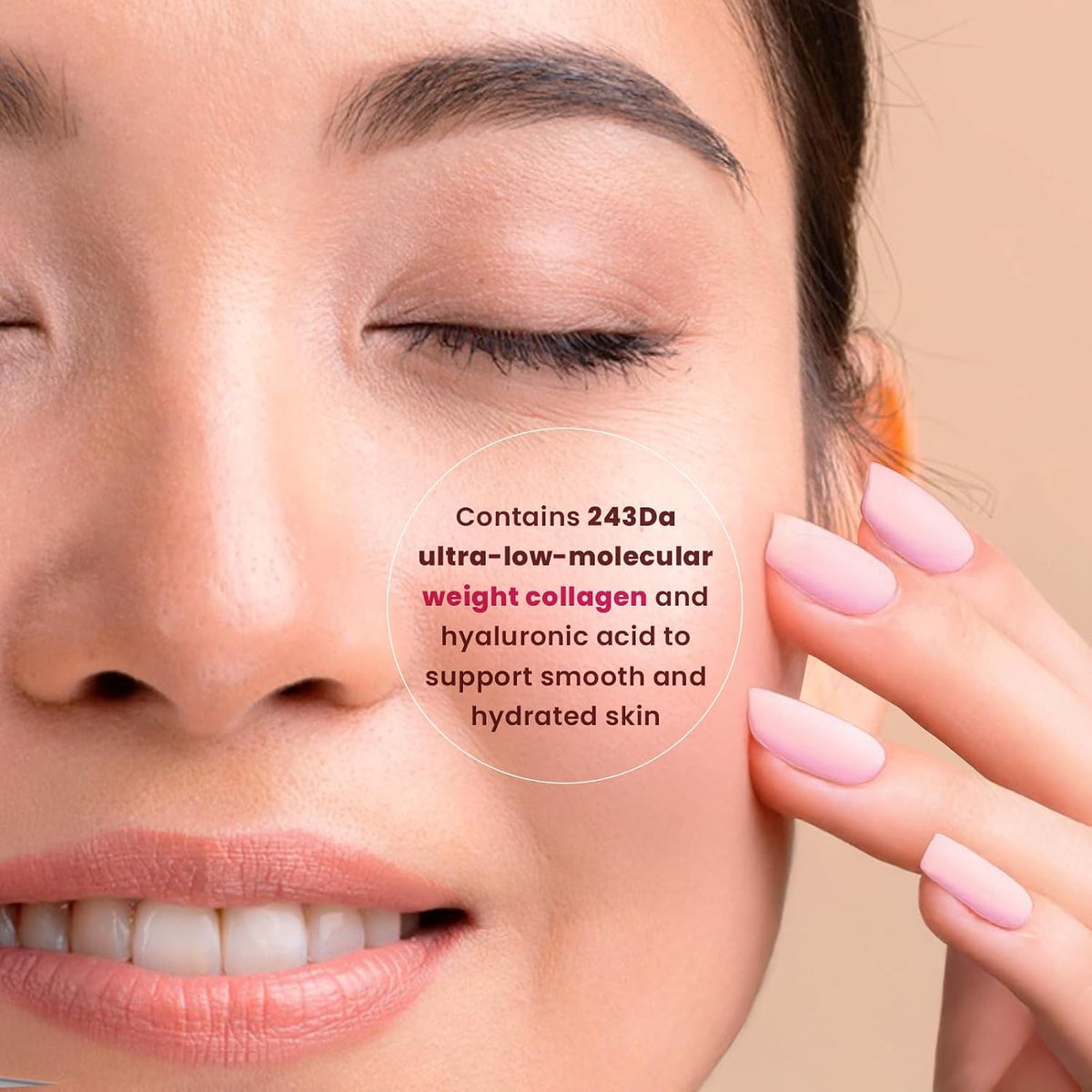Bloomora collagen skincare mask box back label information