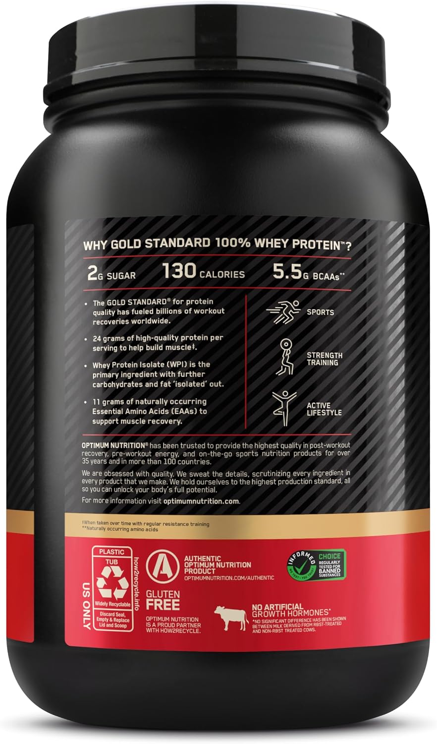 Optimum Nutrition New Flavor Gold Standard 100% Whey Protein Powder, S'Mores, 2 Pound (Pack of 1) (Packaging May Vary) - Image 11