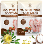 Bloomora hydrating foot mask front view packaging