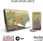 Wargaming miniature painting setup with accessories