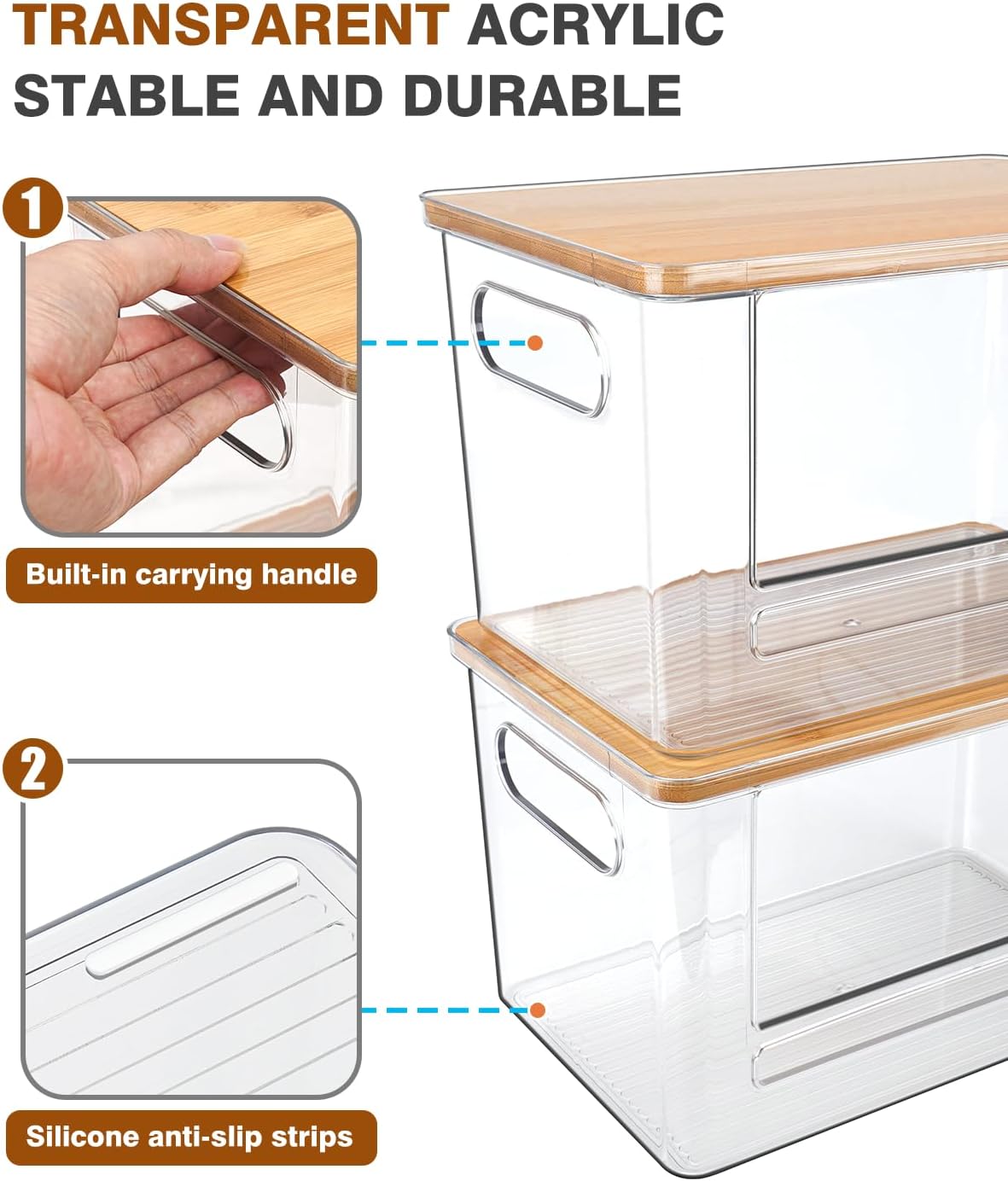 Ginnerella 2 pack plastic bag holder side profile