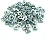 100 pack T nuts arranged for 3D printer building