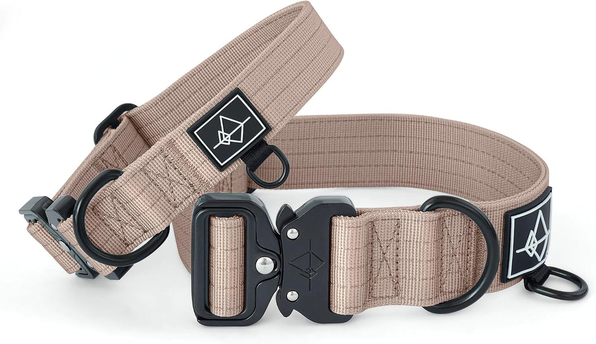 Made To Roam Explorer Dog Collar double-layered nylon webbing close up