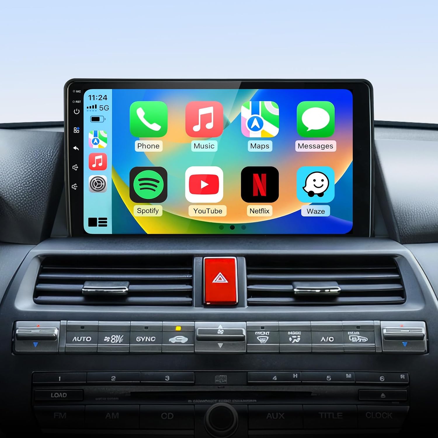 Ruicar 5G WiFi Android car stereo front view for Honda Accord dashboard