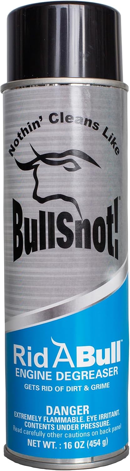 BullSnot! RidABull Engine Degreaser front view aerosol spray can