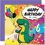 Stuff4 3rd Birthday Card Boy, Roarsome Dinosaur Party | Dinosaur Birthday Card for 3 Year Old Boy, Age 3 Boys Cards, 5.7 Inch Cute Greeting - Image 12