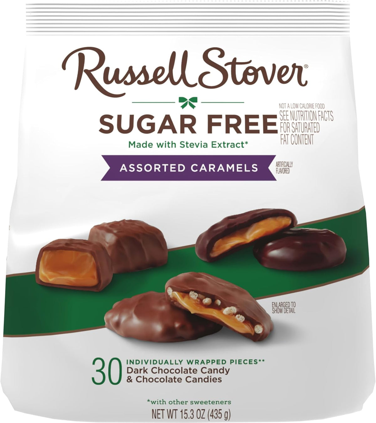 Russell Stover sugar free fifteen point three ounce variety pack chocolate bag