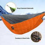 AYAMAYA cold weather hammock blanket side profile