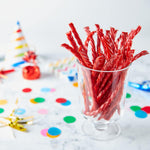Five pound bulk packaging of Twizzlers strawberry candy twists