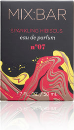 Mix:Bar Sparkling Hibiscus fragrance bottle label typography