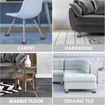 VOCOMO heavy duty caster cups protecting hardwood floor