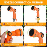 Dileogo outdoor hose nozzle demonstrating jet spray pattern