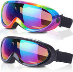 Rngeo ski goggles front view showing dual pack snow eyewear