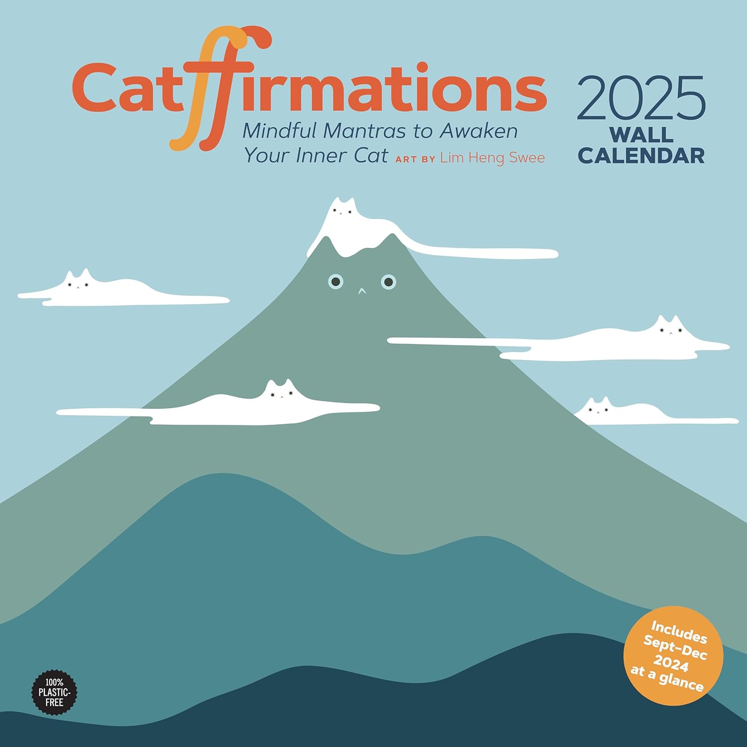 Catffirmations 2025 Wall Calendar - Image 1