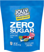 Jolly Rancher Zero Sugar 6.1 Ounce bag nutritional information label
